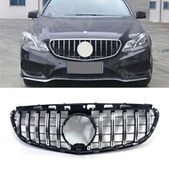 Grill Front Grille For Mercedes Benz E Class W212 E200 E300 E250 E350 E400 E550 2014-2016 GT Silver/