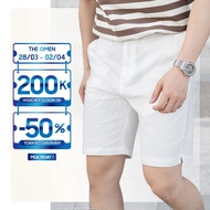 S26 LINEN SHORT shorts, thick linen fabric, Smart form - THE GMEN ELEGANT EST 2017