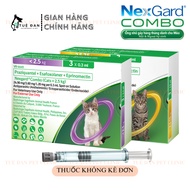 Nexgard COMBO - Small nape to prevent & treat internal and external parasites for Cats - 1 single tu