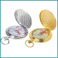 CON Pocket Watch Flip Compass Portable Hiking Navigation Compass Fluorescence Compass Navigation Car