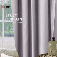 kkbfcurtain G10 Blackout Curtain 260CM Height | Soft Silky Fabric | Hook / Ring Design