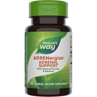 Nature's Way ADRENergize with Adrenal Cortex & Whole Adrenal, Energy Support*, 50 Capsules