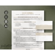 ATS Friendly Premium Resume Template and CV , Word PDF , Business card , Cover Letter , References p