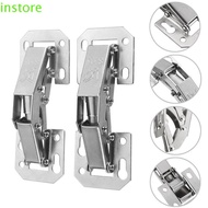 INSTORE Cabinet Hinge Kitchen No-Drilling Hole Cupboard Hinge Furniture Hardware Soft Close Wardrobe Door Hydraulic Hinge