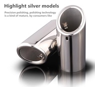 2Pcs 70mm Car Exhaust Muffler Tip Cover For BMW F30 2013-2018 E92 E90 3 Series GT 325i 328i Stainles