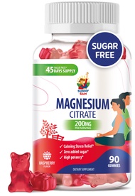 Magnesium Gummies for Kids & Adults - 200mg - Calm Magnesium Chews - Magnesium Citrate Chewable Supp
