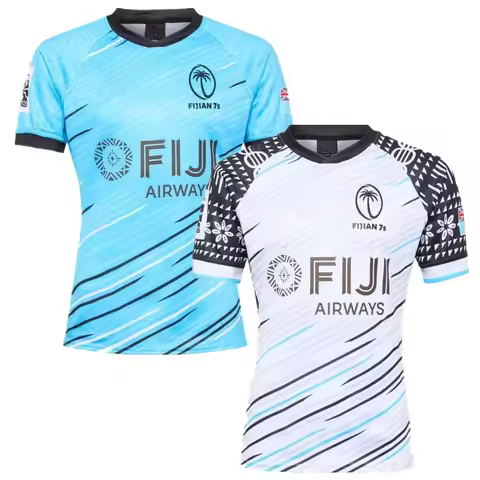 New 202025 2026 Fiji 7S Rugby Jersey Training Suit, Fiji DRUA Rugby Shirt, Vest, T-shirt Single Shir