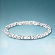 1pc 11.7-15.6ct Moissanite Tennis Bracelet For Women Blingbling Elegant Party 925 Sterling Silver An