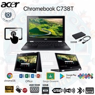 Acer Chromebook C738T Touch screen PLAYSTORE Laptop｜4GB RAM｜32GB SSD｜ 320GB HDD｜game office｜Webcam