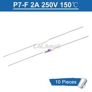 10 chiếc cầu chì nhiệt độ điện trở Aupo P7-F 2A 250V 150 độ mới chính hãng