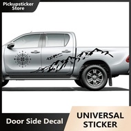 Pickup Side Stickers Graphics 4X4 Mountain Vinyl Decals For Ford F-150 Toyota Hilux Dodge RAM 1500 I