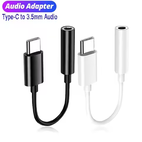 Type C to 3.5mm Jack Earphones Adapter Type-C Headphone Connector USB C to 3.5 mm Jack Audio Convert