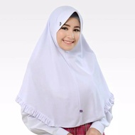ALMA/ VEIL RABBANI SCHOOL VEIL WHITE/ SCHOOL VEIL RABBANI INSTANT VEIL