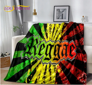 Living room, bedroom, sofa bed, maple leaf velvet blanket for picnic, Bob Marley music decoration reggae blanket 30