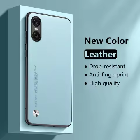 Leather Case for Sony Xperia 10 1 VI 5 IV V Carbon Fiber Luxury Silicone Protection Phone Cover Xper