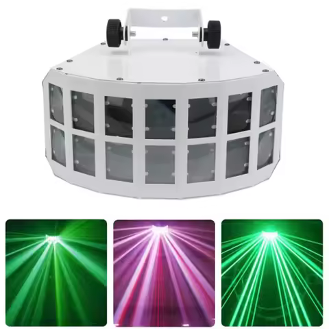 LED butterfly light DJ light Double Layer Butterfly Light KTV bar club dmx512 Stage Light Bar Disco 
