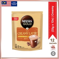 Nescafe GOLD Creamy Latte Coffee 12 x 33g nestz.os