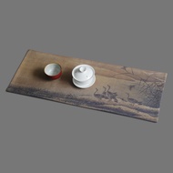<Papi shop> Chinese Cotton Linen Tea Towel Placemat, Tea Mat Table Runner Tea Ceremony Double-Sided 
