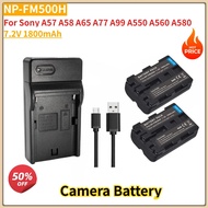 7.2V 1800mAh NP-FM500H NPFM500H Camera Battery For Sony A57 A77 A99 A550 A58 A65 A560 A580 Battery U