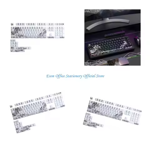 G8DC Fynmi Ukiyo e Artistic Keycaps PBT Material 127Key Cherries Profile Transparents Side Engraving