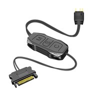 Argb Mini Controller With Lengthen Cable Wide Compatibility 5v 3-pin To SATA Power Supply RGB Sync C