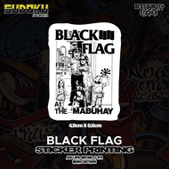 Sticker STICKER PRINTING BLACK FLAG BAND VIRAL