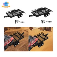 [Edstars] RC Trailer with Hook Hitch with Hide Ramps for Hauling Behind Car, High Performance Double