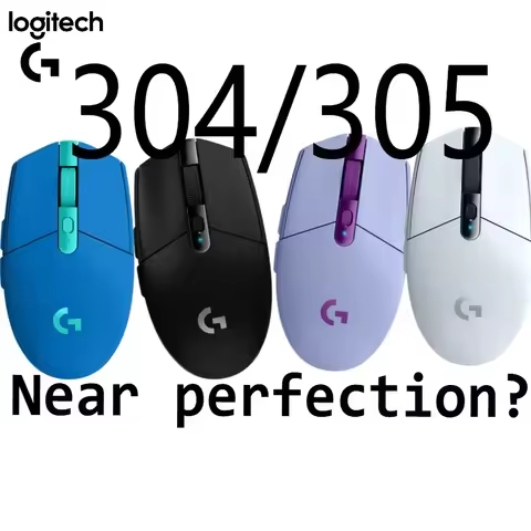 Logitech G304 & G305 Wireless Gaming Mouse Bundle with Non-Slip and Dirt-Resistant Mouse Pad - High