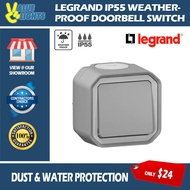 Legrand Weatherproof Waterproof Outdoor Door Bell Switch IP55 Rating Water Proof Bell Push Button