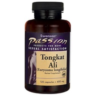 (Swanson Passion) Swanson Passion Tongkat Ali 400 mg- (Size:One Bottle of 120 Capsules)