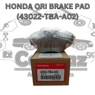 ORIGINAL HONDA DISC BRAKE PAD (43022-TBA-A02)  HONDA CIVIC 1.5 FC TEA, FK8 REAR