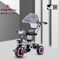 Exotic Sepeda Anak Bayi Balita Roda 3 Tricycle Exotic ET5995 By Pacific Grey