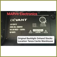◪ ۞ ▩ Backlight Set 55inch Devant 55QUHV02 Smart Led Tv 2strip edge type Originally fit Brandnew