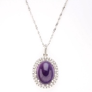 【雅紅珠寶】萬紅千紫天然紫水晶項鍊-925純銀飾