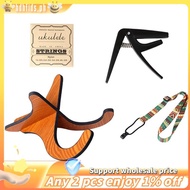 4-In-1 Ukulele Accessory Set, Ukulele Stand, Ukulele Strap, Ukulele Capo, Strings