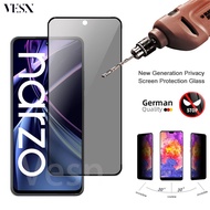 9D Full Anti-Spy Privacy Tempered Glass Screen Protector For Realme Narzo 70 Turbo 70x 60 60x 50 50A