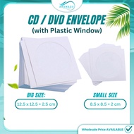 ARAMADA ST023 100 PCS (8.5cm)&(12.5cm) 80g CD envelope sampul CD gambar passport transparent plastic
