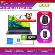 Acer Aspire 7 A715-59G-50YE 15.6'' FHD 144Hz Black (i5-13420H,16GB,512GB SSD,RTX3050 6GB, W11P, HS)