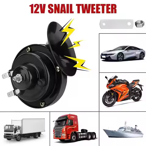 12V 300DB Super Loud Train Horn Waterproof Universal Horns Siren Loud Car Horn Electric Snail For Mo