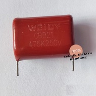 MYLAR 475K 250V CAPACITOR / 475K250V CBB21 WEIDY