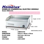 HOMELUX COMMERCIAL ELECTRIC GRIDDLE HBEG-818 ommercial Electric Griddle Pan Dapur Burger Kuali Dapur