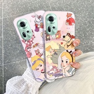 Handphone Case OPPO Reno11 Pro 5G Global Version 2024 New Cartoon Cute Princess Silicone Soft Casing Oppo Reno 11 Reno11Pro Shockproof Lens Protection Cover