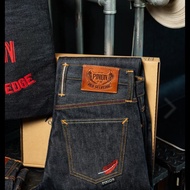PO PINION DENIM CARDINAL 17oz
