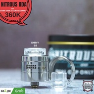 Promo / Diskon Nitrous Rda 22Mm Shiny Dual Cap Only By Koko Sarang X Damn Vape Non Cod