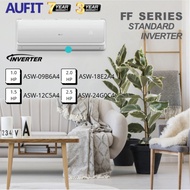 AUFIT Aircond Standard Inverter / Non Inverter R32 1.0HP/1.5HP/2.0HP/2.5HP (FF Series)  3 Year Warranty + 7 Year Warranty