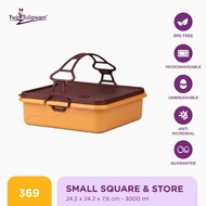 Twin Tulipware SMALL STORAGE RANTANG SUSUN 1 Wadah Penyimpanan di Kulkas Asri Tulipware