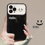 Simple Smiley Face Makeup Mirror Lovers Trend Phone Case for iPhone 12 13 11 14 15 Pro Max 14 15 Plus 7 8 Plus Xr Xs X 6 6 Plus 6s KJSuu