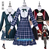 BanG Dream cosplay Wakaba Mutsumi Mortis cosplay costume Ave Mujica cosplay JK uniform