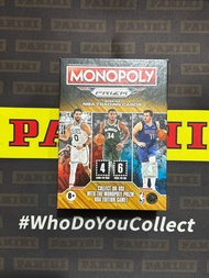 Panini 2022 2023  Prizm NBA Monopoly Trading Card Basketball Blaster Box Look for Monopoly Prizm Parallels and Ultra Rare Monopoly Money Black Prizm Cards 22 23 New Sealed