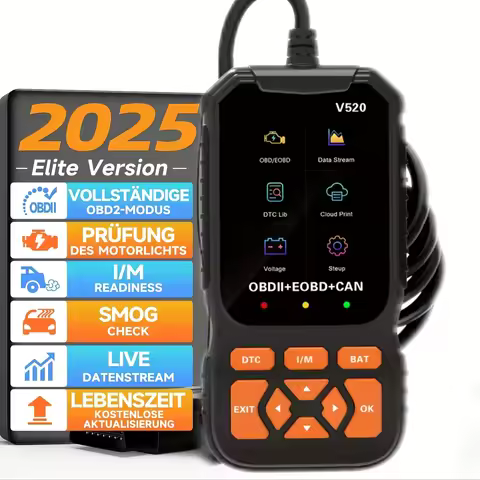 2025 New Model, Supports 8 Languages, Professional Obd2 Car Diagnostic Tool, Factory Direct Sale V52